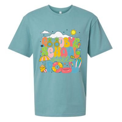Goodbye School Hello Pool Schools Out For Summer Costume Sueded Cloud Jersey T-Shirt
