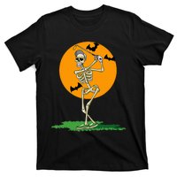 Golfing Skeleton Halloween Golf Halloween Golfer T-Shirt