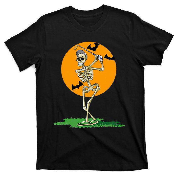 Golfing Skeleton Halloween Golf Halloween Golfer T-Shirt