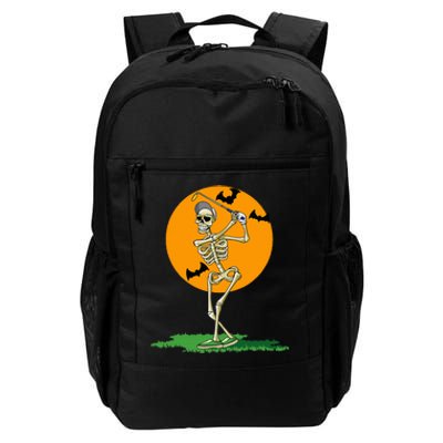 Golfing Skeleton Halloween Golf Halloween Golfer Daily Commute Backpack