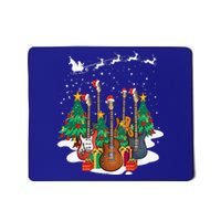 Guitar Santa Hat Christmas Tree Funny Music Loves Xmas Gifts Mousepad