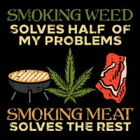 Grilling Solves Half Problems Meat Funny Bbq Barbecue Flat Bill Trucker Hat