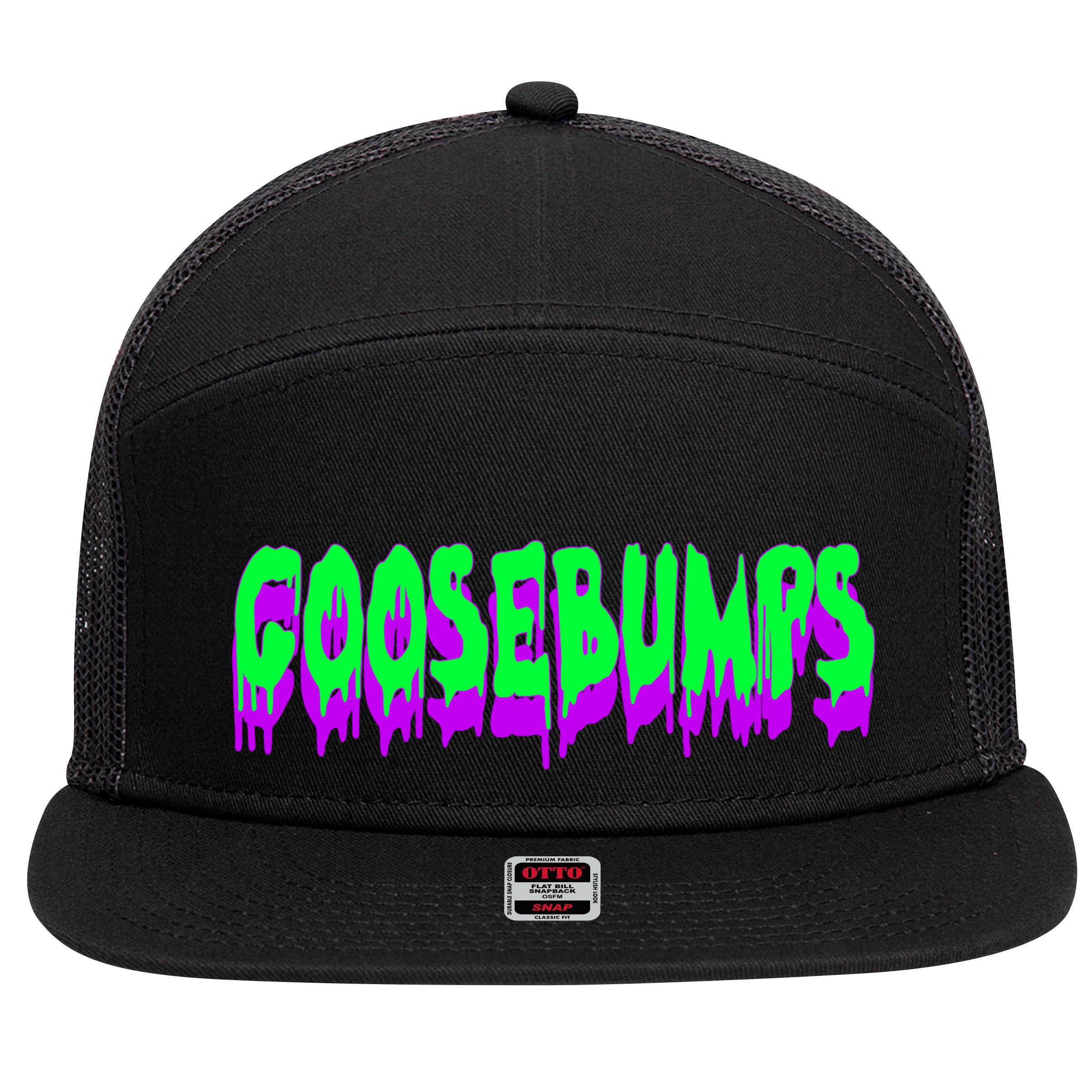 Goosebumps Spooky Halloween 7 Panel Mesh Trucker Snapback Hat
