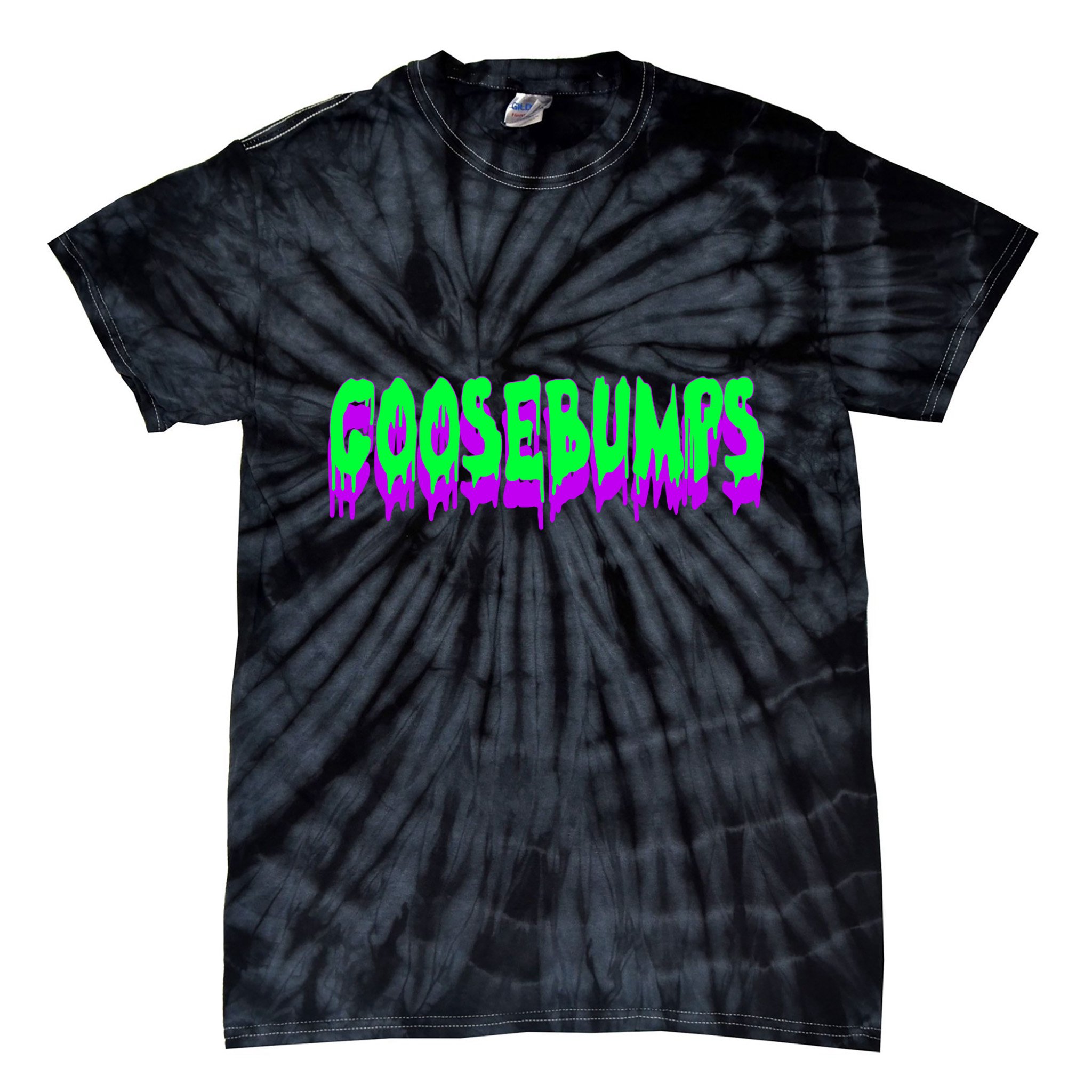 Goosebumps Spooky Halloween Tie-Dye T-Shirt
