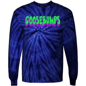 Goosebumps Spooky Halloween Tie-Dye Long Sleeve Shirt