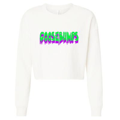 Goosebumps Spooky Halloween Cropped Pullover Crew