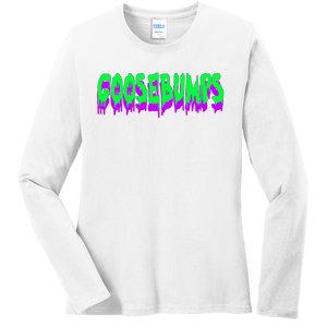 Goosebumps Spooky Halloween Ladies Long Sleeve Shirt