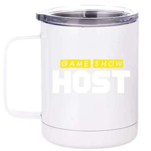 Game Show Host Quiz Games Trivia Night Gift 12 oz Stainless Steel Tumbler Cup