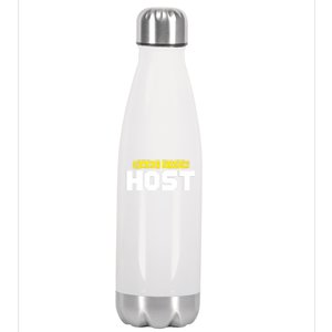 Game Show Host Quiz Games Trivia Night Gift Stainless Steel Insulated Water Bottle