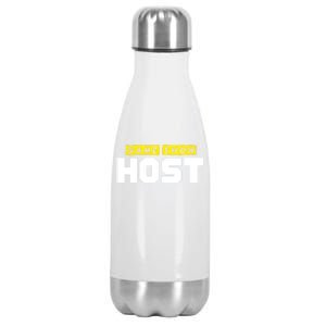 Game Show Host Quiz Games Trivia Night Gift Stainless Steel Insulated Water Bottle