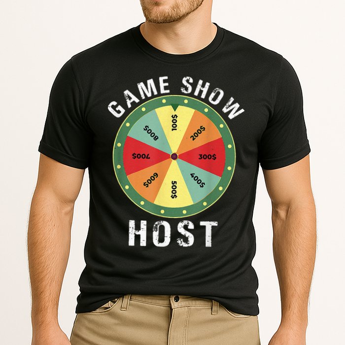 Game Show Host Trivia Board Game Night Questions Vintage Performance Shirt