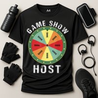 Game Show Host Trivia Board Game Night Questions Vintage Performance Shirt