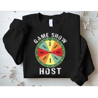 Game Show Host Trivia Board Game Night Questions Vintage Sweatshirt