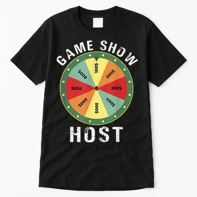 Game Show Host Trivia Board Game Night Questions Vintage Tall T-Shirt