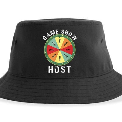 Game Show Host Trivia Board Game Night Questions Vintage Sustainable Bucket Hat