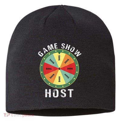 Game Show Host Trivia Board Game Night Questions Vintage Sustainable Beanie