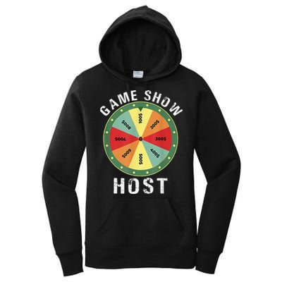 Game Show Host Trivia Board Game Night Questions Vintage Women's Pullover Hoodie