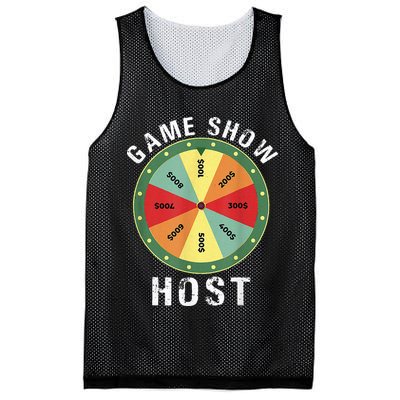 Game Show Host Trivia Board Game Night Questions Vintage Mesh Reversible Basketball Jersey Tank