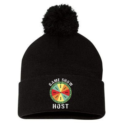 Game Show Host Trivia Board Game Night Questions Vintage Pom Pom 12in Knit Beanie