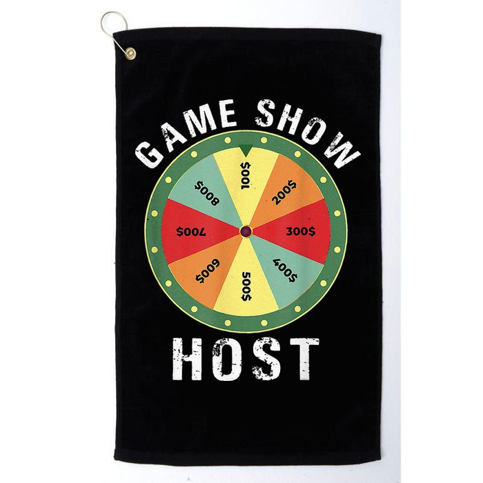 Game Show Host Trivia Board Game Night Questions Vintage Golf Towel