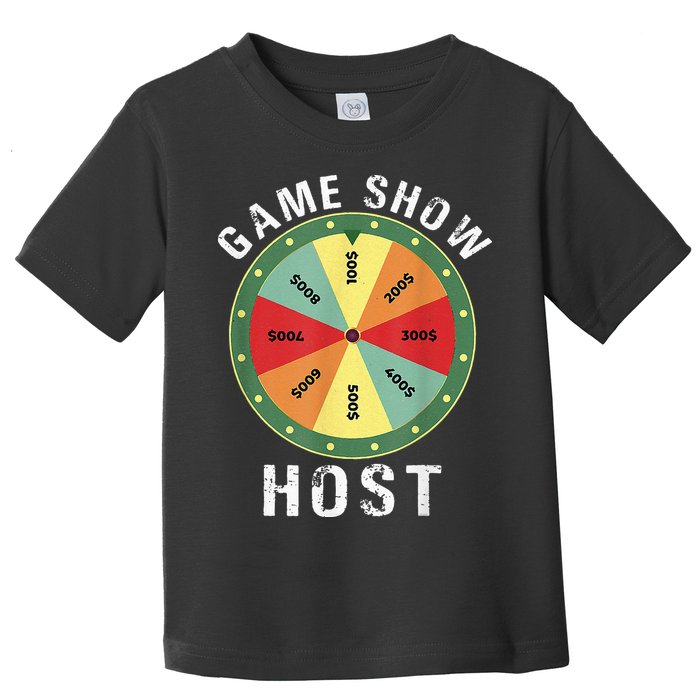 Game Show Host Trivia Board Game Night Questions Vintage Toddler T-Shirt