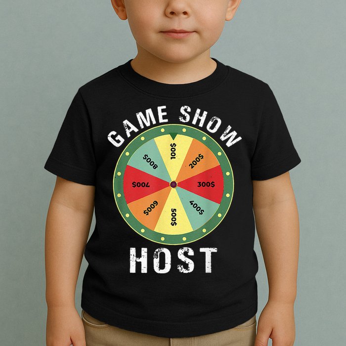 Game Show Host Trivia Board Game Night Questions Vintage Toddler T-Shirt