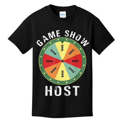 Game Show Host Trivia Board Game Night Questions Vintage Kids T-Shirt