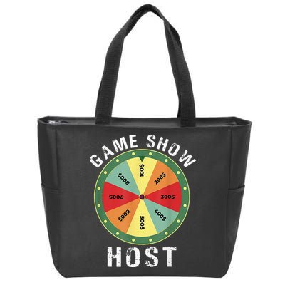 Game Show Host Trivia Board Game Night Questions Vintage Zip Tote Bag