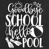 Goodbye School Hello Pool Summer Last Day Of School Trucker Hat