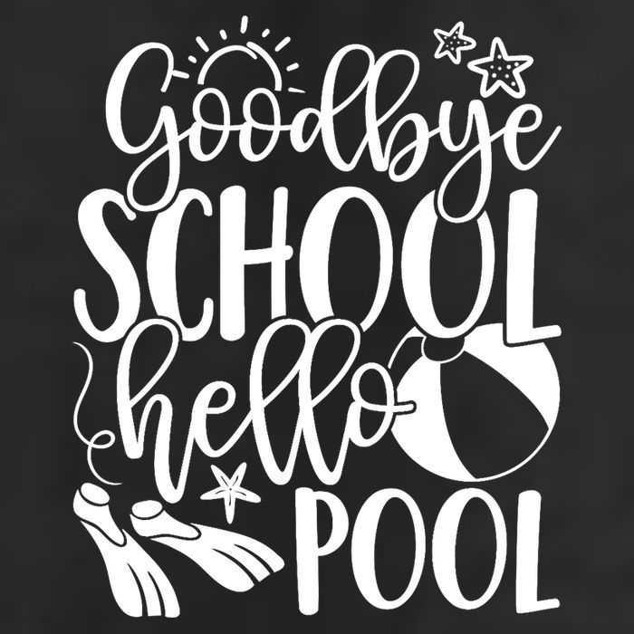 Goodbye School Hello Pool Summer Last Day Of School Microfiber Hand Towel