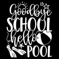 Goodbye School Hello Pool Summer Last Day Of School Wool Snapback Cap