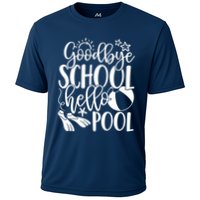 Goodbye School Hello Pool Summer Last Day Of School Performance Shirt