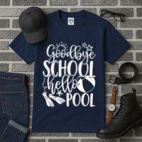 Goodbye School Hello Pool Summer Last Day Of School Tall T-Shirt