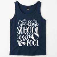 Goodbye School Hello Pool Summer Last Day Of School Tank Top