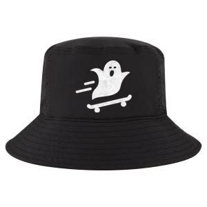 Ghost Skate Halloween Skateboarding Spooky Skateboard Funny Cute Gift Cool Comfort Performance Bucket Hat