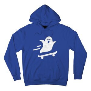 Ghost Skate Halloween Skateboarding Spooky Skateboard Funny Cute Gift Hoodie