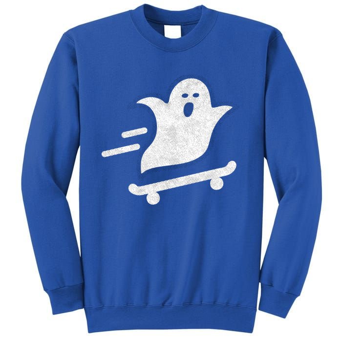 Ghost Skate Halloween Skateboarding Spooky Skateboard Funny Cute Gift Sweatshirt