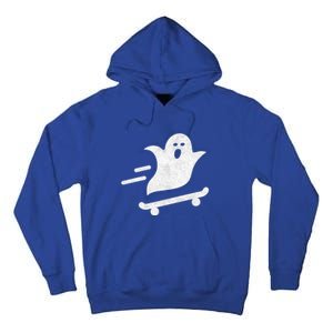 Ghost Skate Halloween Skateboarding Spooky Skateboard Funny Cute Gift Tall Hoodie