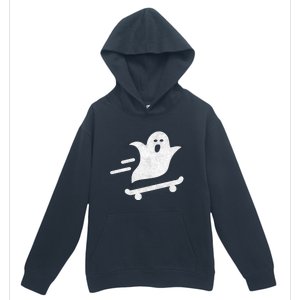 Ghost Skate Halloween Skateboarding Spooky Skateboard Funny Cute Gift Urban Pullover Hoodie