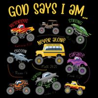 God Says I Am Construction Bible Verse Truck Zip Tote Bag