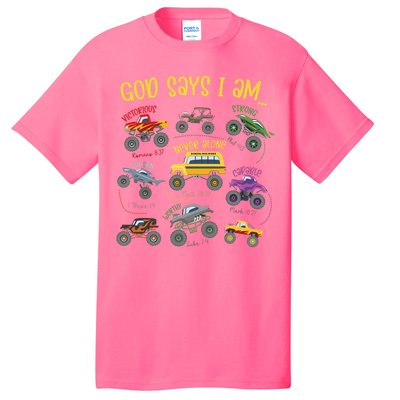 God Says I Am Construction Bible Verse Truck T-Shirt