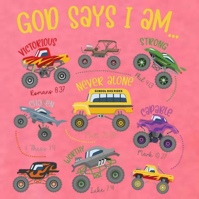 God Says I Am Construction Bible Verse Truck T-Shirt