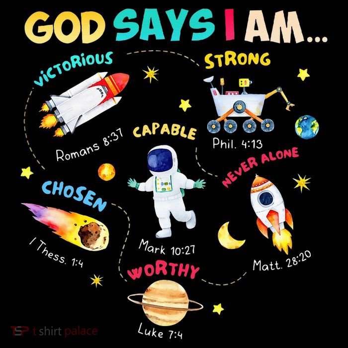 God Says I Am Outer Space Themed Bible Christian Wool Snapback Cap