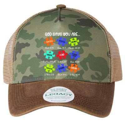 God Says I Am Autism Png Retro Autism Legacy Tie Dye Trucker Hat