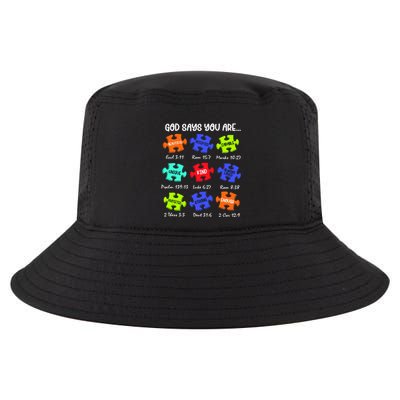 God Says I Am Autism Png Retro Autism Cool Comfort Performance Bucket Hat