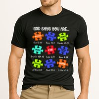 God Says I Am Autism Png Retro Autism Cooling Performance Crew T-Shirt