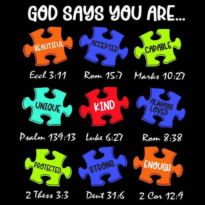 God Says I Am Autism Png Retro Autism Cooling Performance Crew T-Shirt