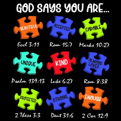 God Says I Am Autism Png Retro Autism T-Shirt