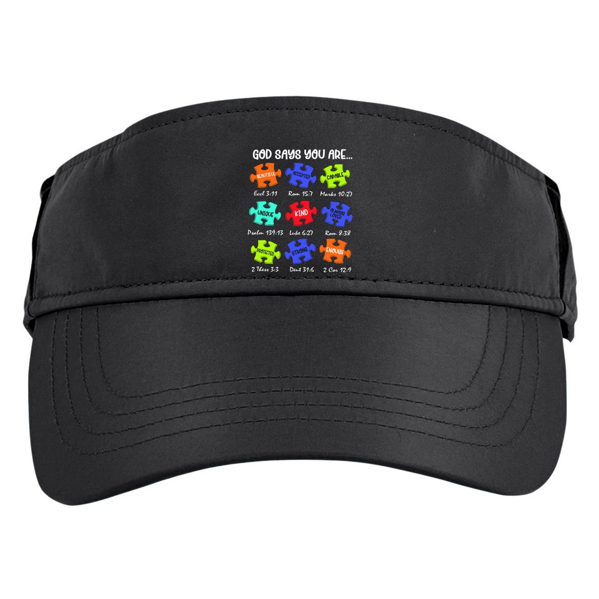 God Says I Am Autism Png Retro Autism Adult Drive Performance Visor