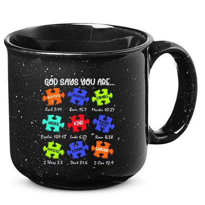 God Says I Am Autism Png Retro Autism 15oz Campfire Ceramic Mug